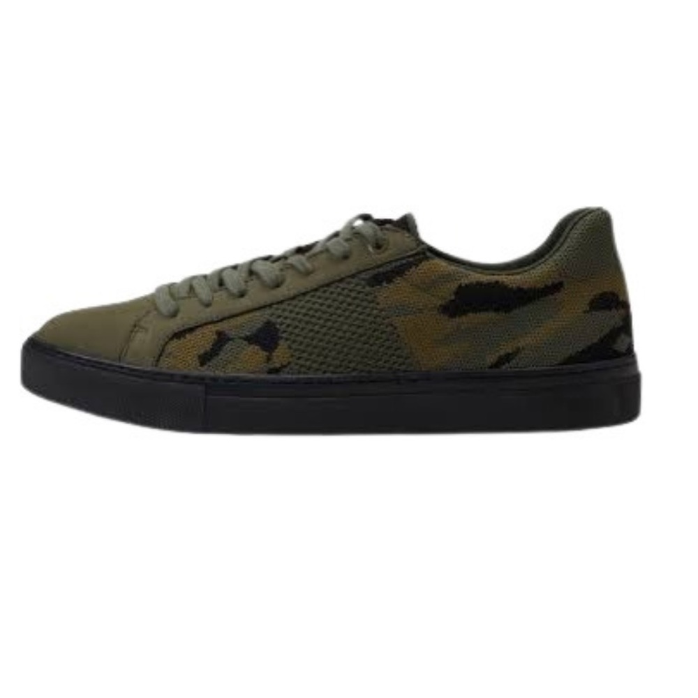 Greats Olive and Black Men’s Camouflage Sneakers: Size 12